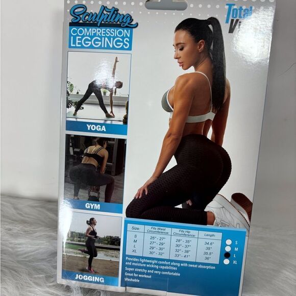 Sculpting Compression Leggings Size Large - Picture 2 of 5